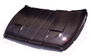 Carbon Fiber Hoods Dodge RAM 1994-01, Racing Style Hood