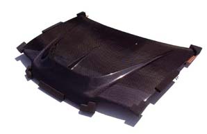 Honda Civic CRX Carbon Fiber Hoods, 1988-91, with Vents