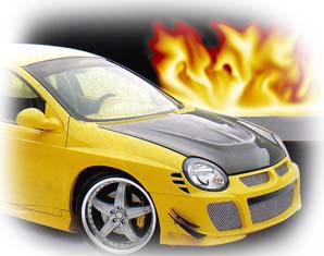 Carbon Fiber Hoods Dodge Neon 2000-05, with Vents